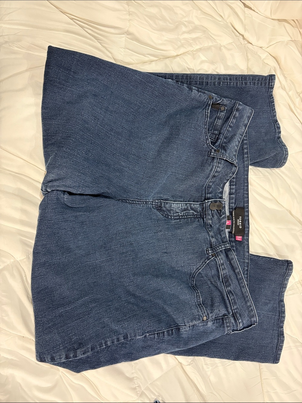 Torrid denim slim fox collection Women's Dark Blue Flare Jeans